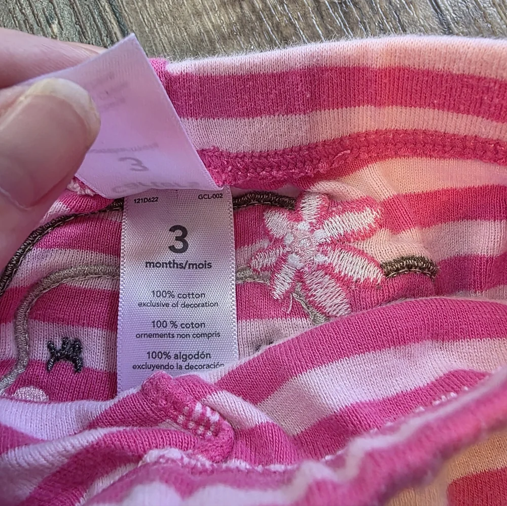 Carter's Pink and White Striped Kids Bottoms